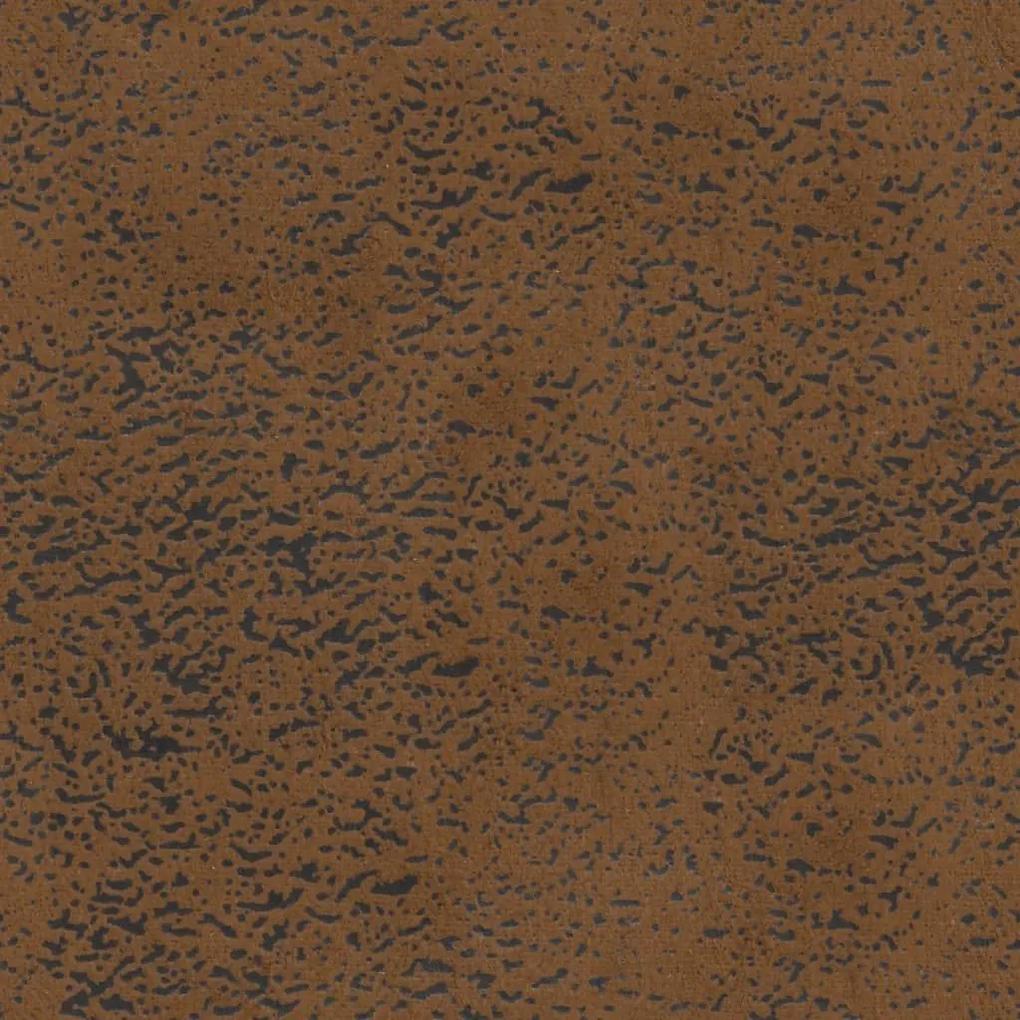 Παγκάκι με Πλάτη Καφέ 119,5x64,5x75 εκ. από Συνθετικό Καστόρι - Καφέ