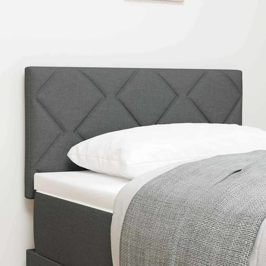 vidaXL Υφασμάτινο Κεφαλάρι Geometric Σκούρο Γκρι 80 cm ύφασμα
