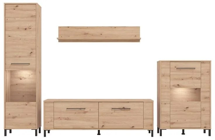 Σύνθετο σαλονιού DURHAM AH σε Artisan Oak 299x40x193εκ. 299x40x193 εκ.