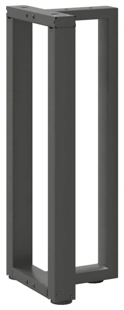 vidaXL Πόδια Κονσόλας σε Σχήμα Τ, 2 τεμ. Ανθρακί 25x28x(72-73) εκ. Ατσάλι