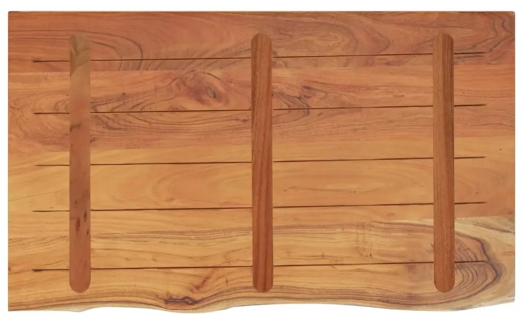 vidaXL Πάγκος Μπάνιου Ορθογώνιος 100x60x3,8 εκ. από Μασίφ Ξύλο Ακακίας