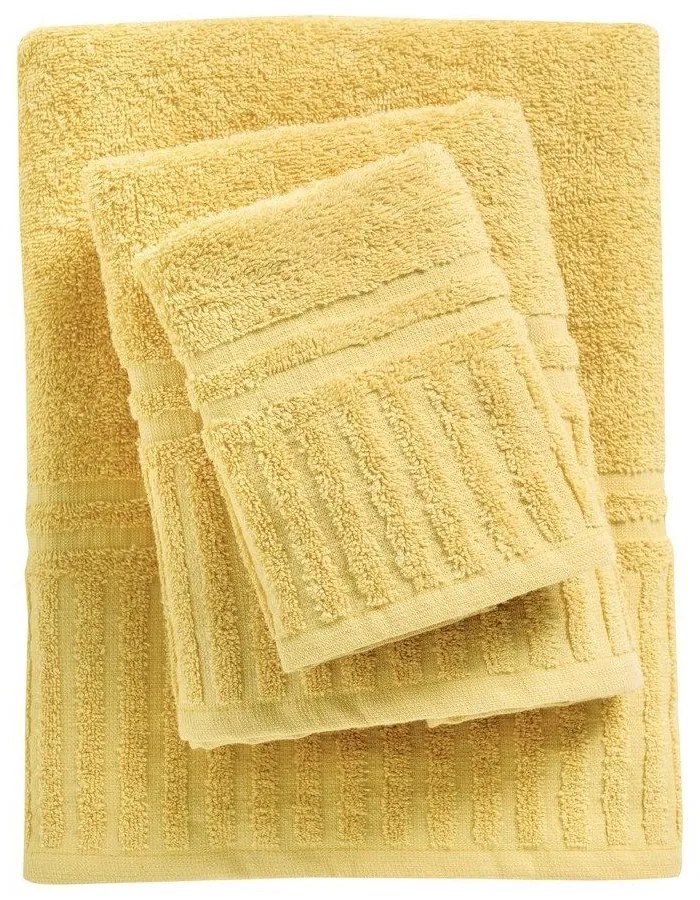 Πετσέτες Best 0752 (Σετ 3τμχ) Yellow Das Home Towels Set 70x140cm 100% Βαμβάκι