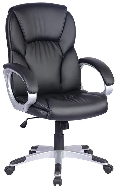 A9110 ΜΑΥΡO PU ΠΟΛΥΘΡΟΝΑ ΓΡΑΦΕΙΟΥ 65.5X69X46-108/56-118εκ.