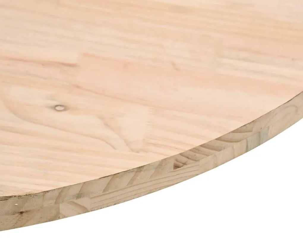 vidaXL Επιφάνεια Τραπεζιού Στρογγυλή Ø 60x3 εκ. από Μασίφ Ξύλο Πεύκου