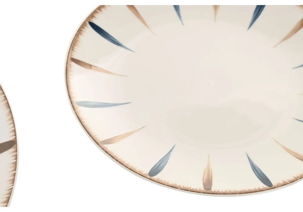 Επιτραπέζια σκεύη Home ESPRIT Μπλε Λευκό Πορσελάνη 18 Τεμάχια