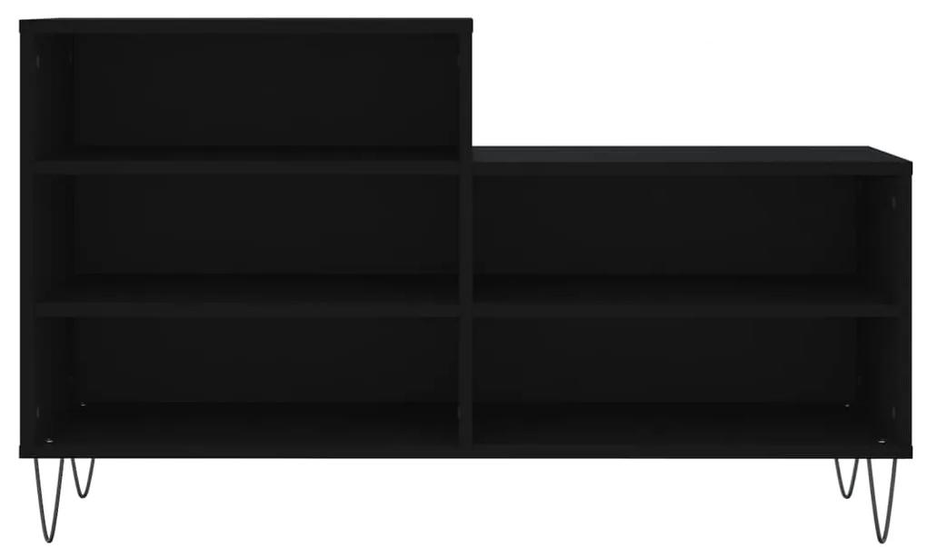 vidaXL Παπουτσοθήκη Μαύρο 102x36x60 εκ. από Επεξεργασμένο Ξύλο