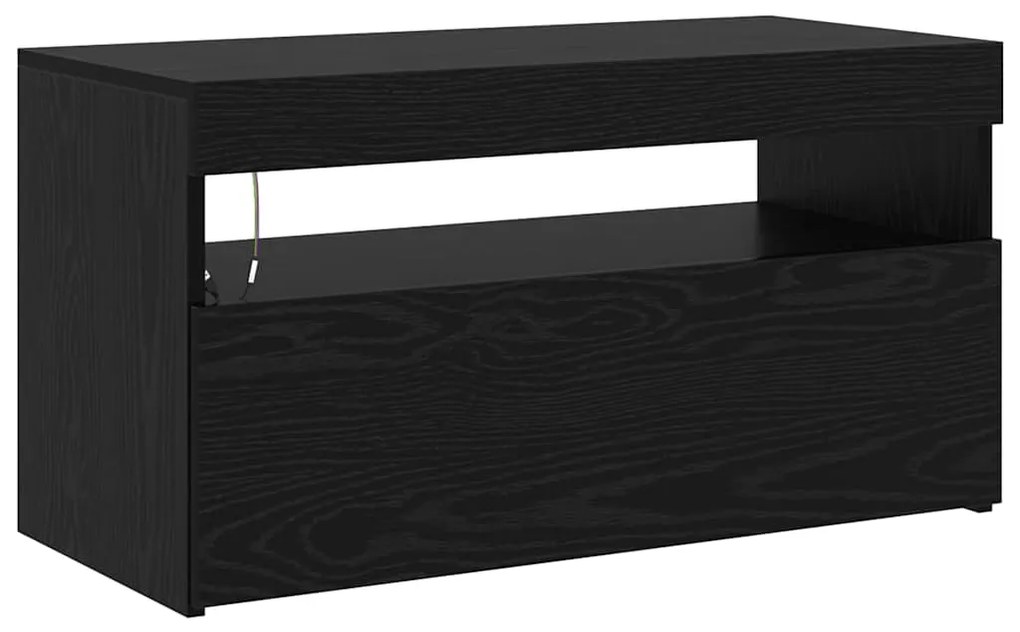 vidaXL Ντουλάπι TV 2 pcs Μαύρη Οξυά 195 x 35 x 40 εκ.