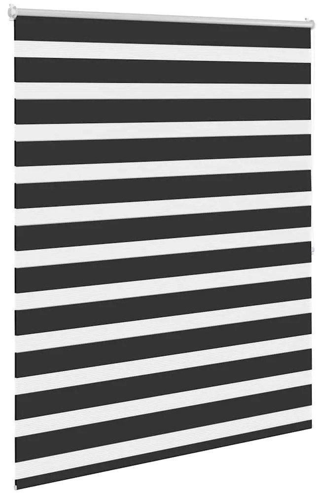 vidaXL Σύστημα Σκίασης Ρόλερ Zebra Μαύρο 140 x 175 εκ.