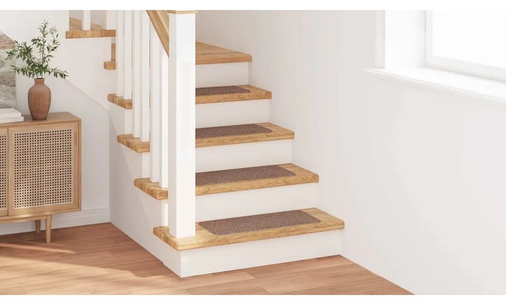 vidaXL Σκαλοπάτια 15 pcs Καφέ 60 x 25 cm Πολυπροπυλένιο
