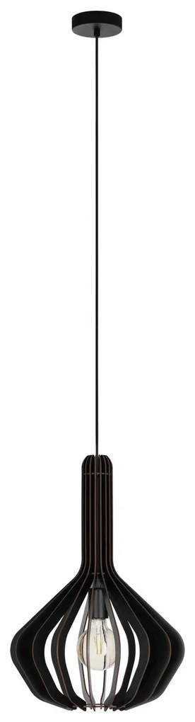 Φωτιστικό Κρεμαστό Eglo 900154 VELASCO Μαύρο Ματ (Black Mat)