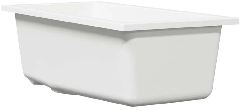 vidaXL Σιντρινο κουζίνας Λευκό 21 x 44 x 14 εκ. Γρανίτης