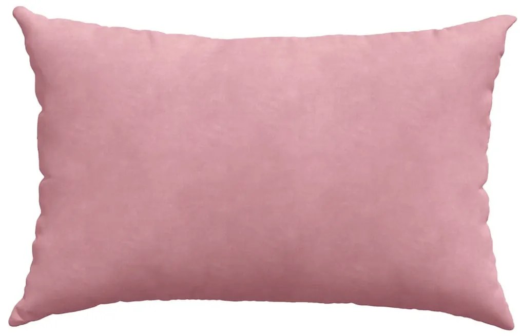 vidaXL Μαξιλάρι Καναπέ 2 pcs Ροζ 60 x 40 cm Υφασμάτινο Κορντουρά