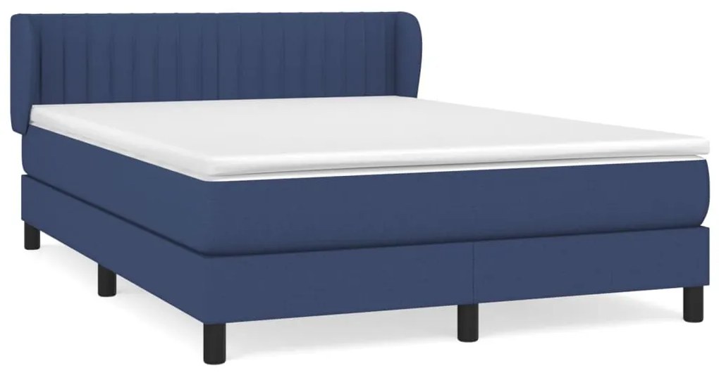 ΚΡΕΒΑΤΙ BOXSPRING ΜΕ ΣΤΡΩΜΑ ΜΠΛΕ 140X190 ΕΚ. ΥΦΑΣΜΑΤΙΝΟ 3126403