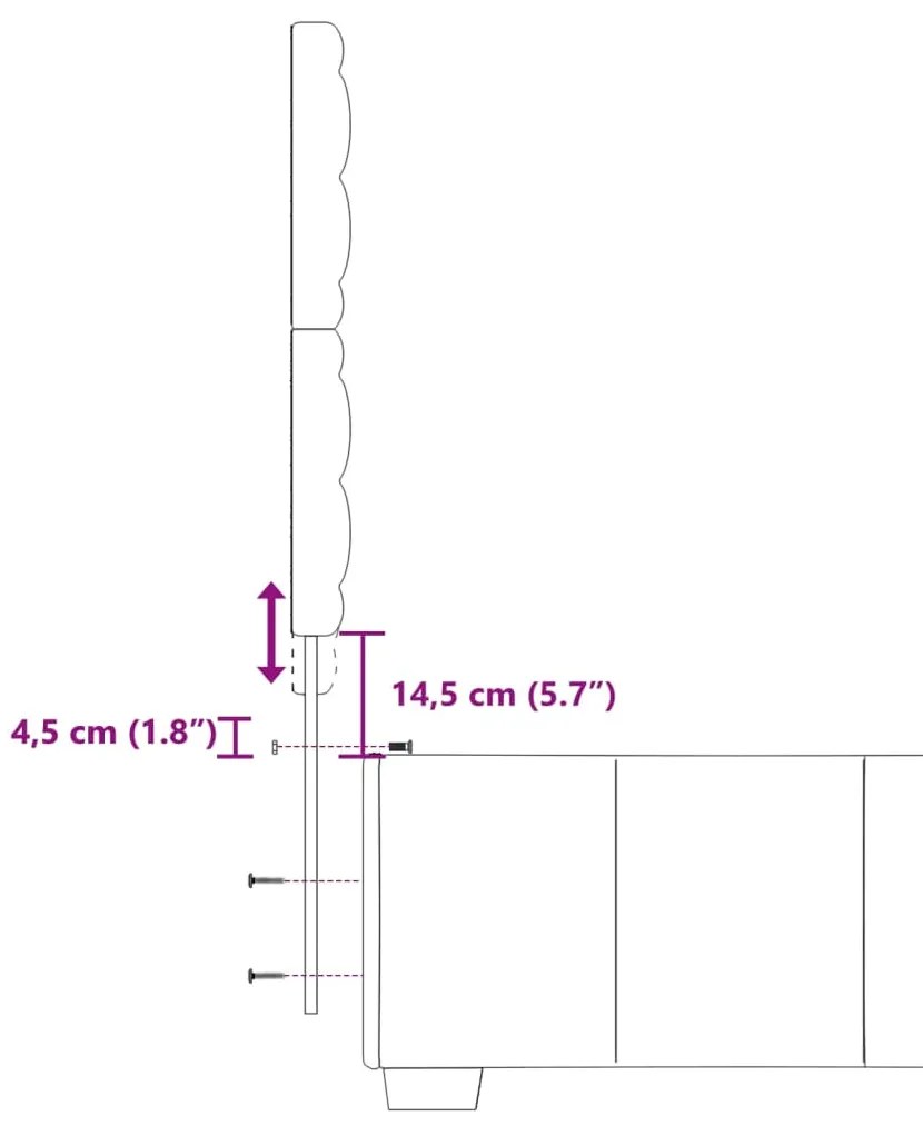 Κρεβάτι Boxspring με Στρώμα Σκούρο Καφέ 80x200 εκ. Υφασμάτινο - Καφέ