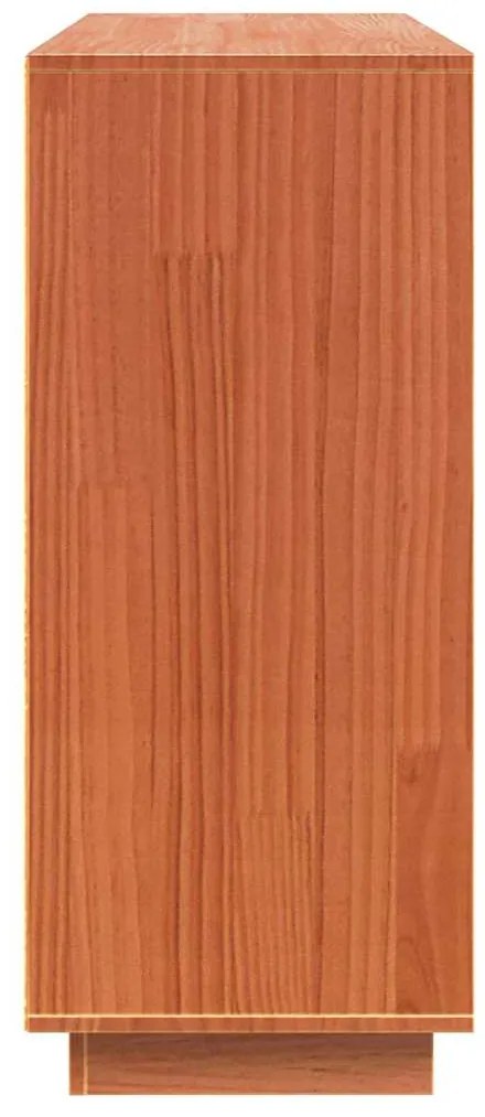 vidaXL Πλαϊνό γραφείο Κερωτό καφέ 104,5 x 34 x 80 εκ