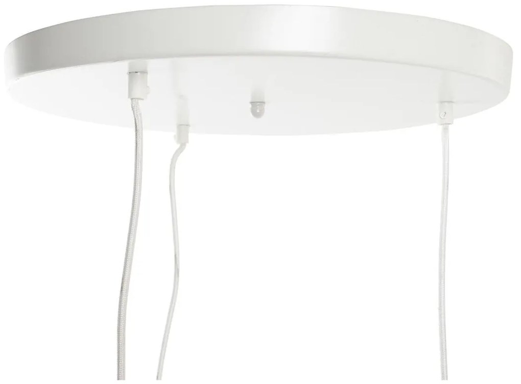 Φωτιστικό Οροφής DKD Home Decor Λευκό Ανοιχτό καφέ 220 V 50 W (38 x 38 x 75 cm)