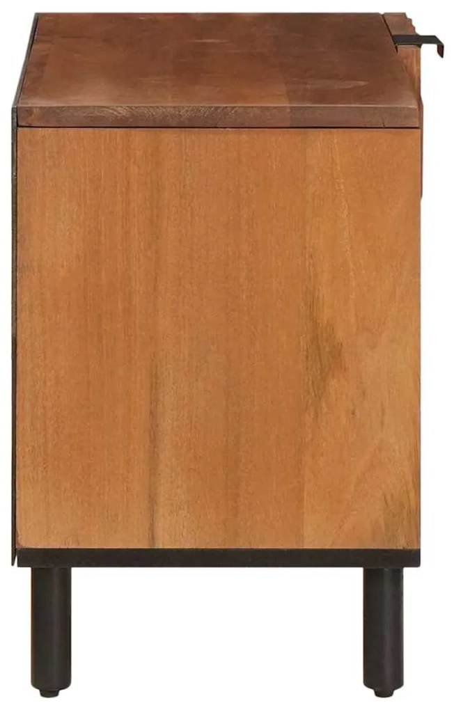 vidaXL Ντουλάπι TV με πόρτα Καφέ Φινίρισμα Ακακίας 80 x 33 x 46 εκ