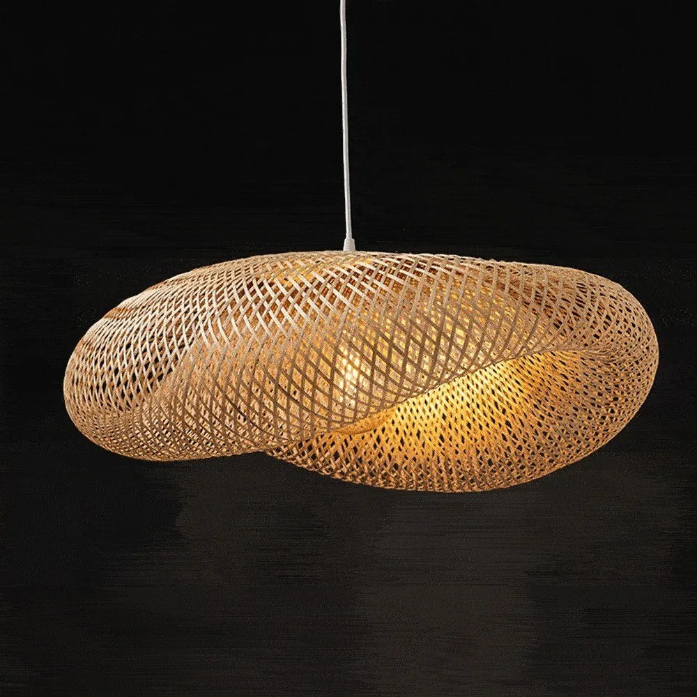Φωτιστικό Οροφής HX1303P 76x56x22cm 1xΕ27 Natural Aca