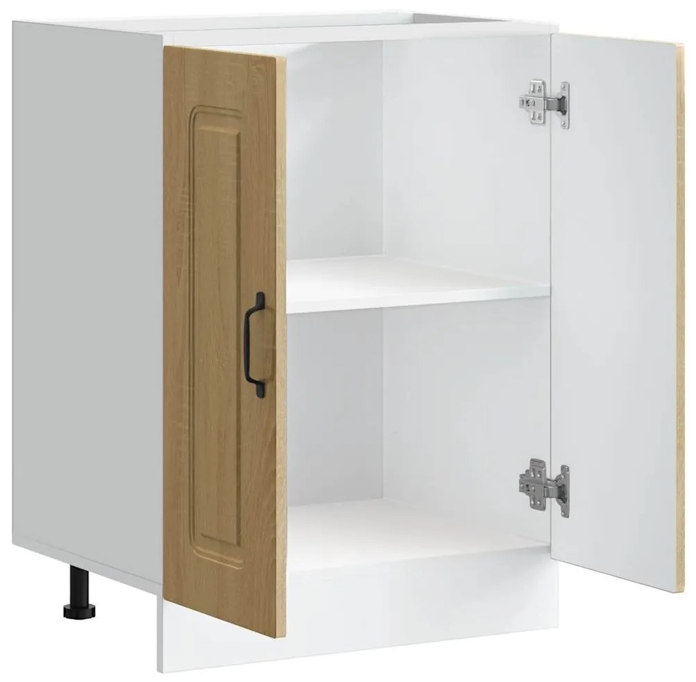 vidaXL Ντουλάπι βάσης νεροχύτη Kalmar Sonoma Δρυς 60x46x81,5 εκ.