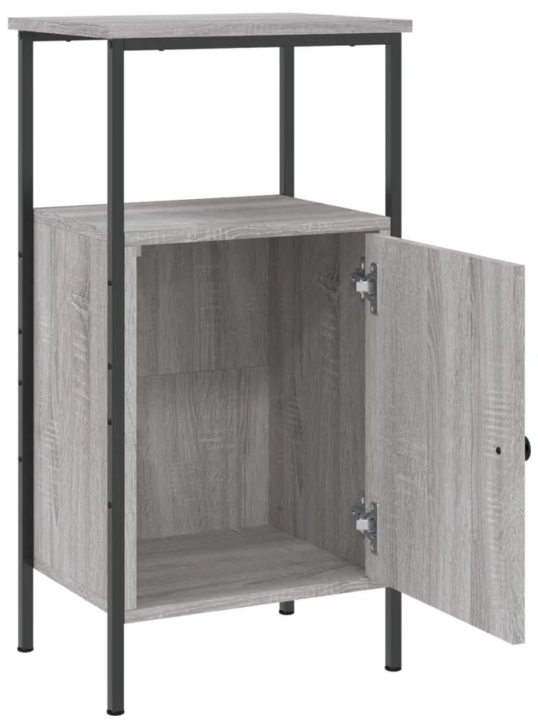 vidaXL Κομοδίνα 2 τεμ. Γκρι Sonoma 41 x 31 x 80 εκ. από Επεξεργ. Ξύλο