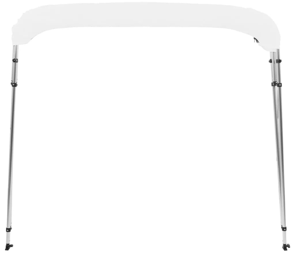 vidaXL Τέντα Σκάφους με 4 Αψίδες Λευκή 243 x 180 x 137 εκ.