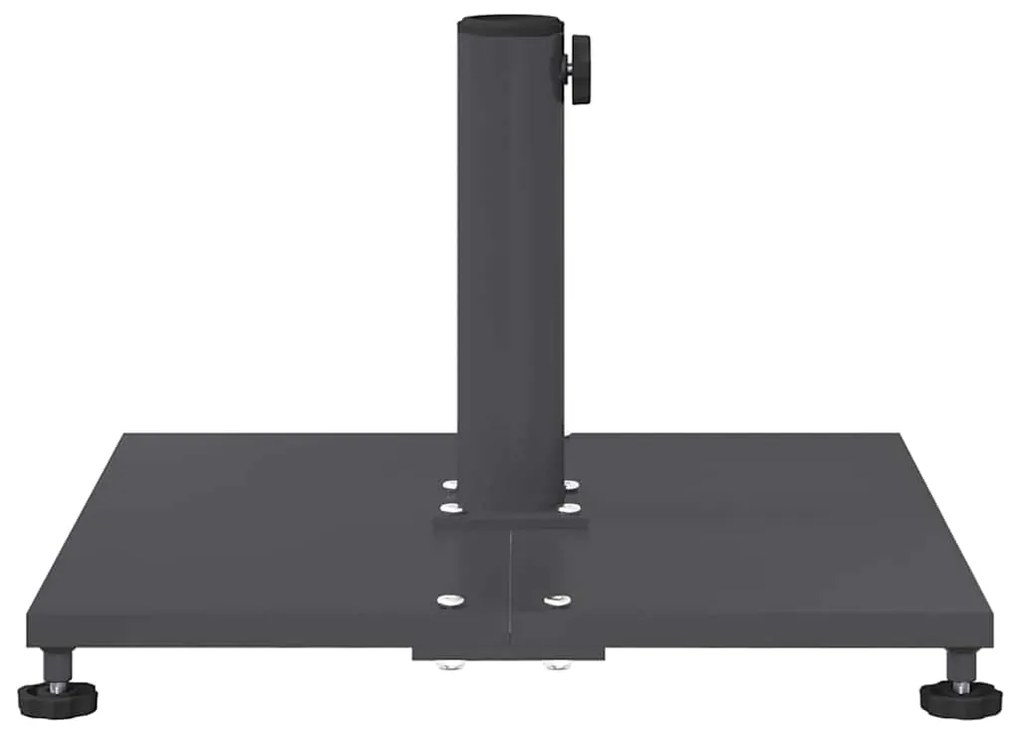 vidaXL Εξωτερική βάση ομπρέλας Σκούρο γκρι 45 x 45 x 31 εκ. Ατσάλι