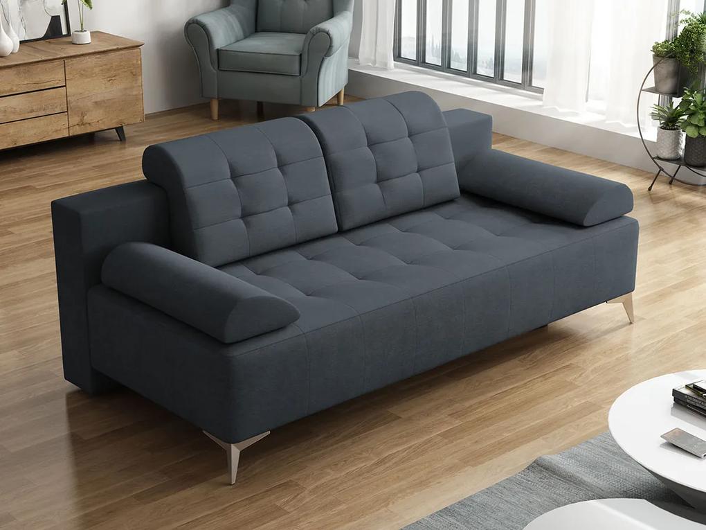 Καναπές κρεβάτι Carlsbad 100, Αριθμός θέσεων: 4, Αποθηκευτικός χώρος, 94x200x102cm, 77 kg, Πόδια: Μέταλλο | Epipla1.gr