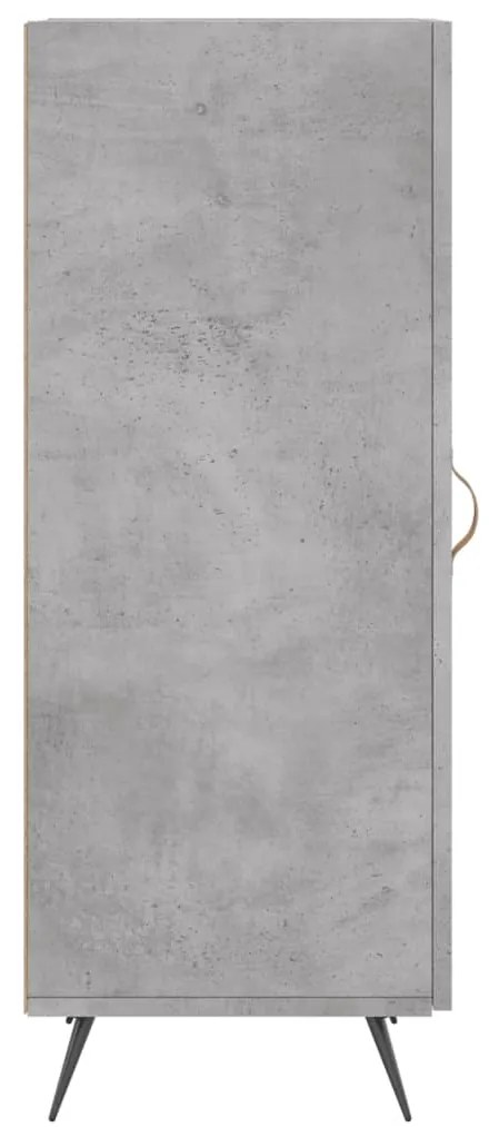 vidaXL Ντουλάπι Γκρι Σκυροδέματος 34,5x34x90 εκ. Επεξεργασμένο Ξύλο