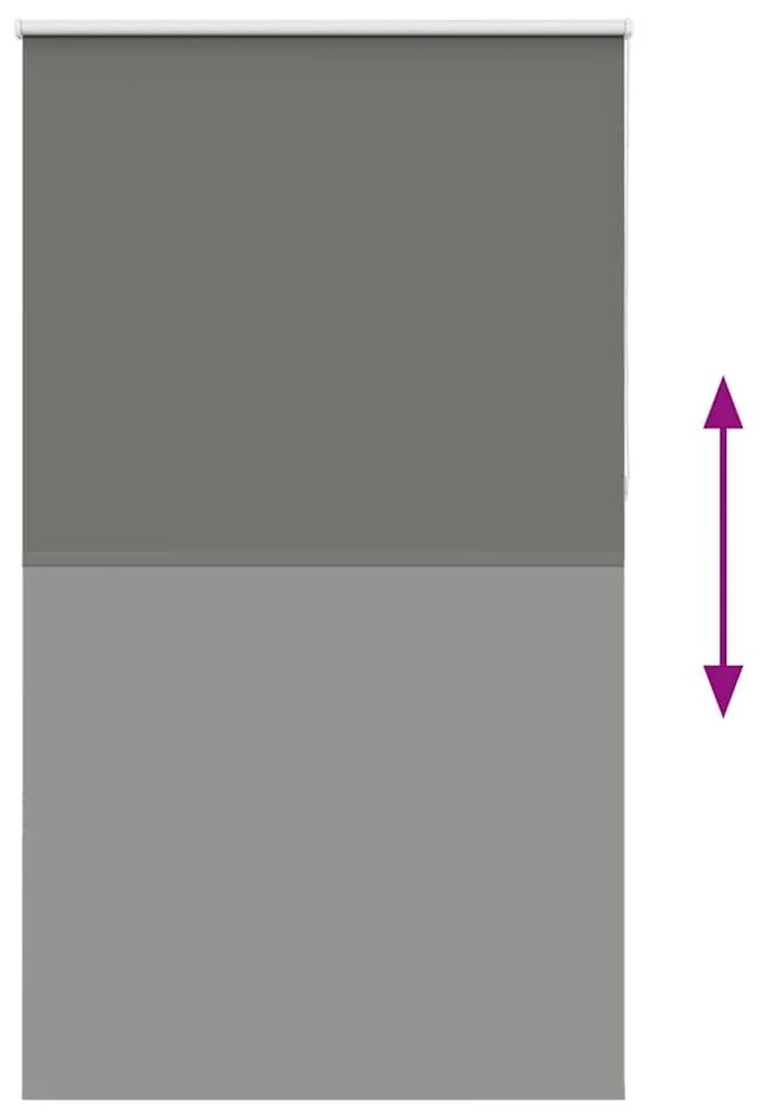Roller Blind Blackout γκρί 135x210 cm Πλάτος υφάσματος 131,6cm - Γκρι