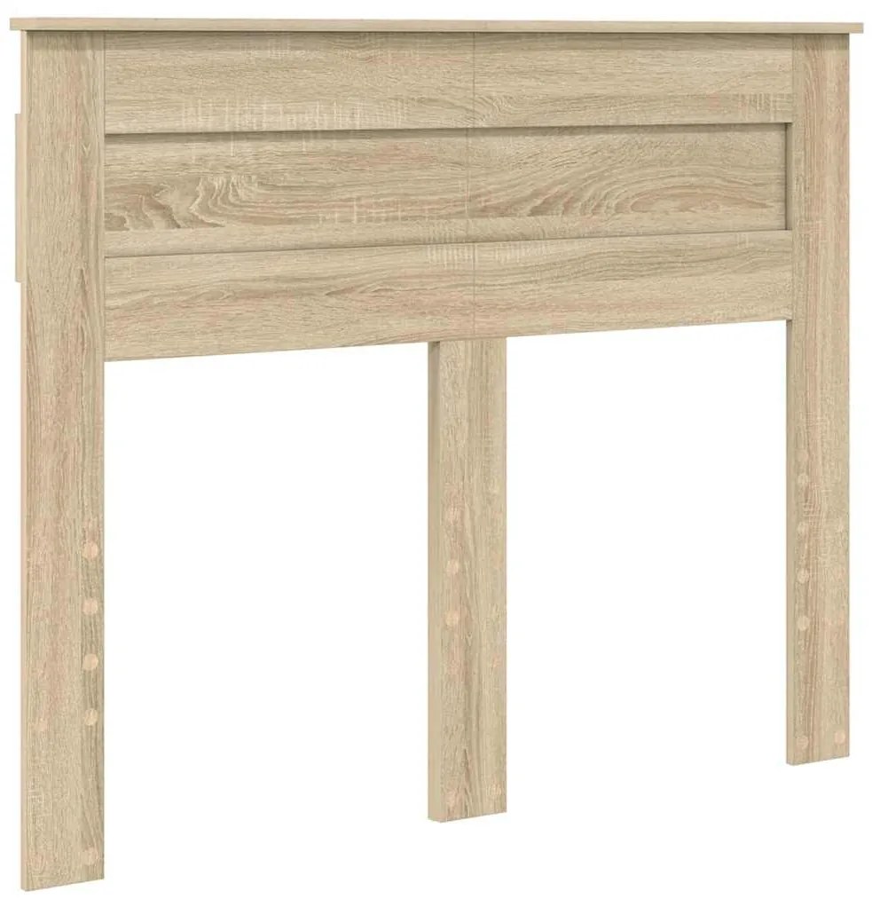 vidaXL Κεφαλάρι με κεφαλάρι Δρύς Sonoma 135 cm Επεξεργασμένο ξύλο