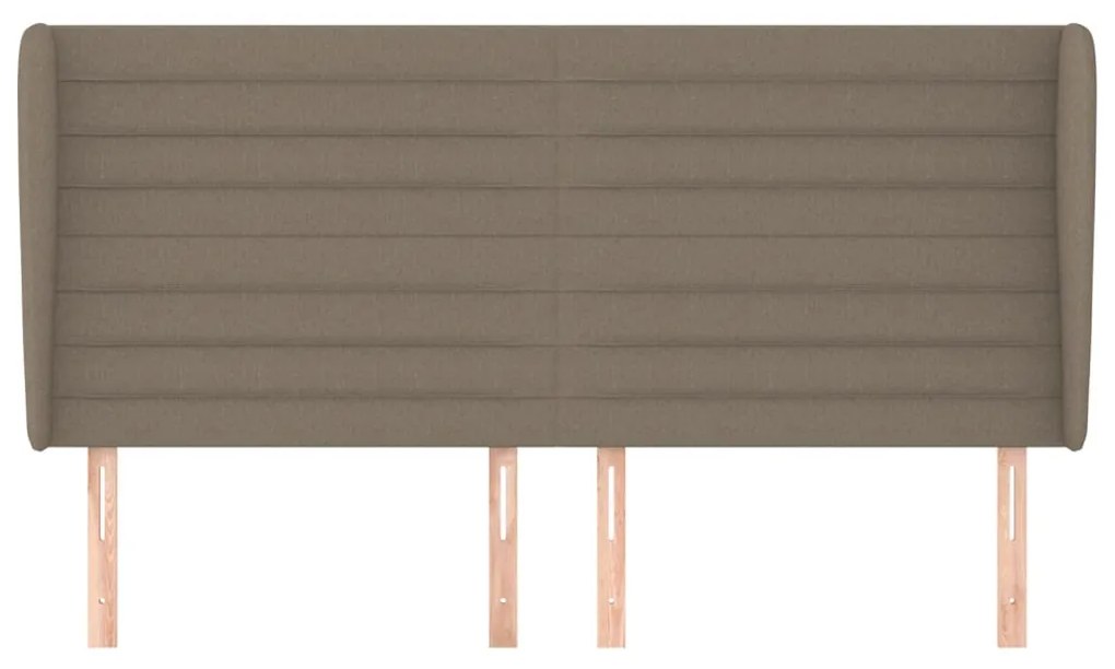 vidaXL Κεφαλάρι με Πτερύγια Taupe 183x23x118/128 εκ. Υφασμάτινο