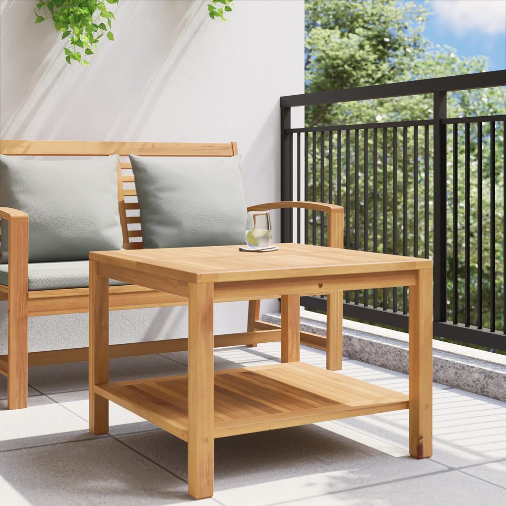 vidaXL Τραπεζάκι σαλονιού Καφέ 60 x 60 x 45 cm Μασίφ ξύλο teak