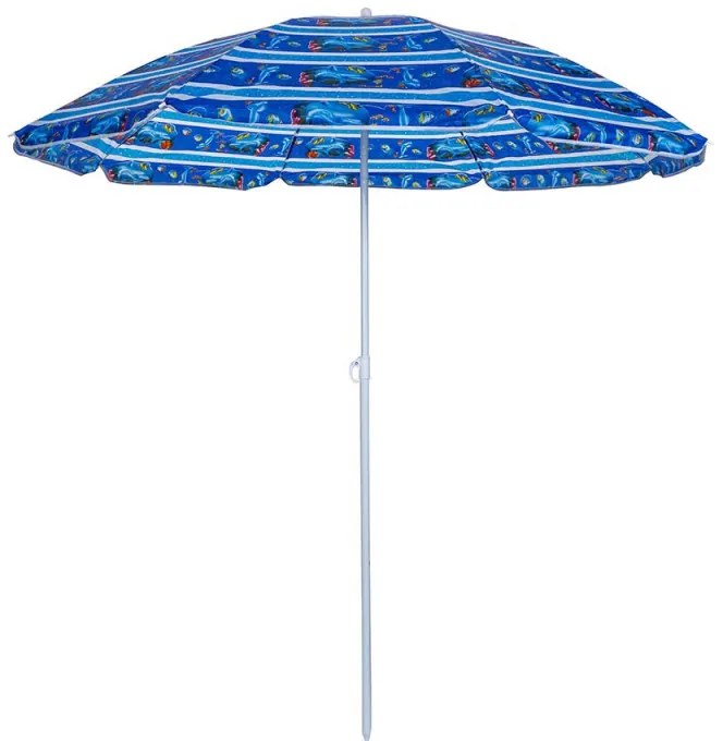 Ομπρέλα παραλίας Muhler U5037 651449, 180x180 cm, Χωρίς βάση, Βραχίονας σπασίματος, 8 πλευρές, Ποικιλία