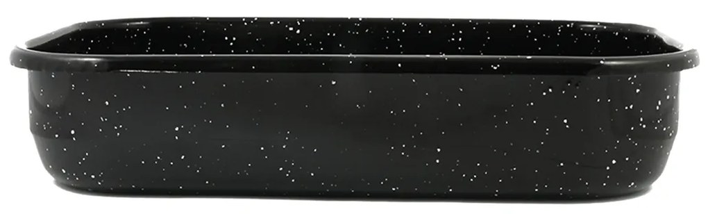 Ταψί Εμαγιέ 01-9113 Ορθογώνιο 41X27X7.5Cm Μέταλλο Black Estia Aluminium