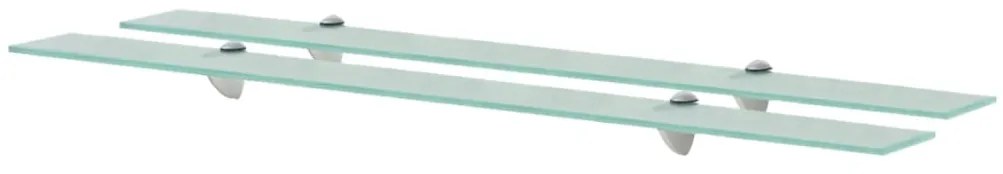 vidaXL Ράφια Τοίχου 2 τεμ. 8 χιλ. 100 x 20 εκ. Γυάλινα