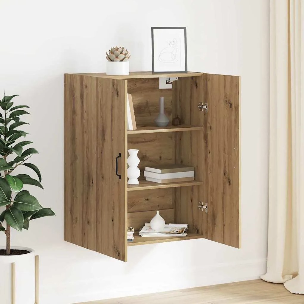 vidaXL Κρεμαστό ντουλάπι Επιτοίχιο artisan δρυς 69.5 x 34 x 90 εκ.