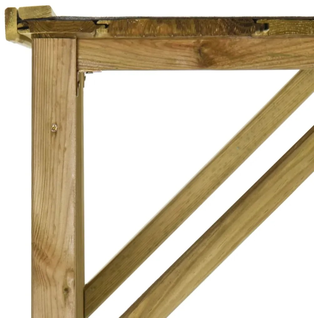vidaXL Υπόστεγο Καυσόξυλων / Αποθήκη Κήπου 253x80x170 εκ. Ξύλο Πεύκου