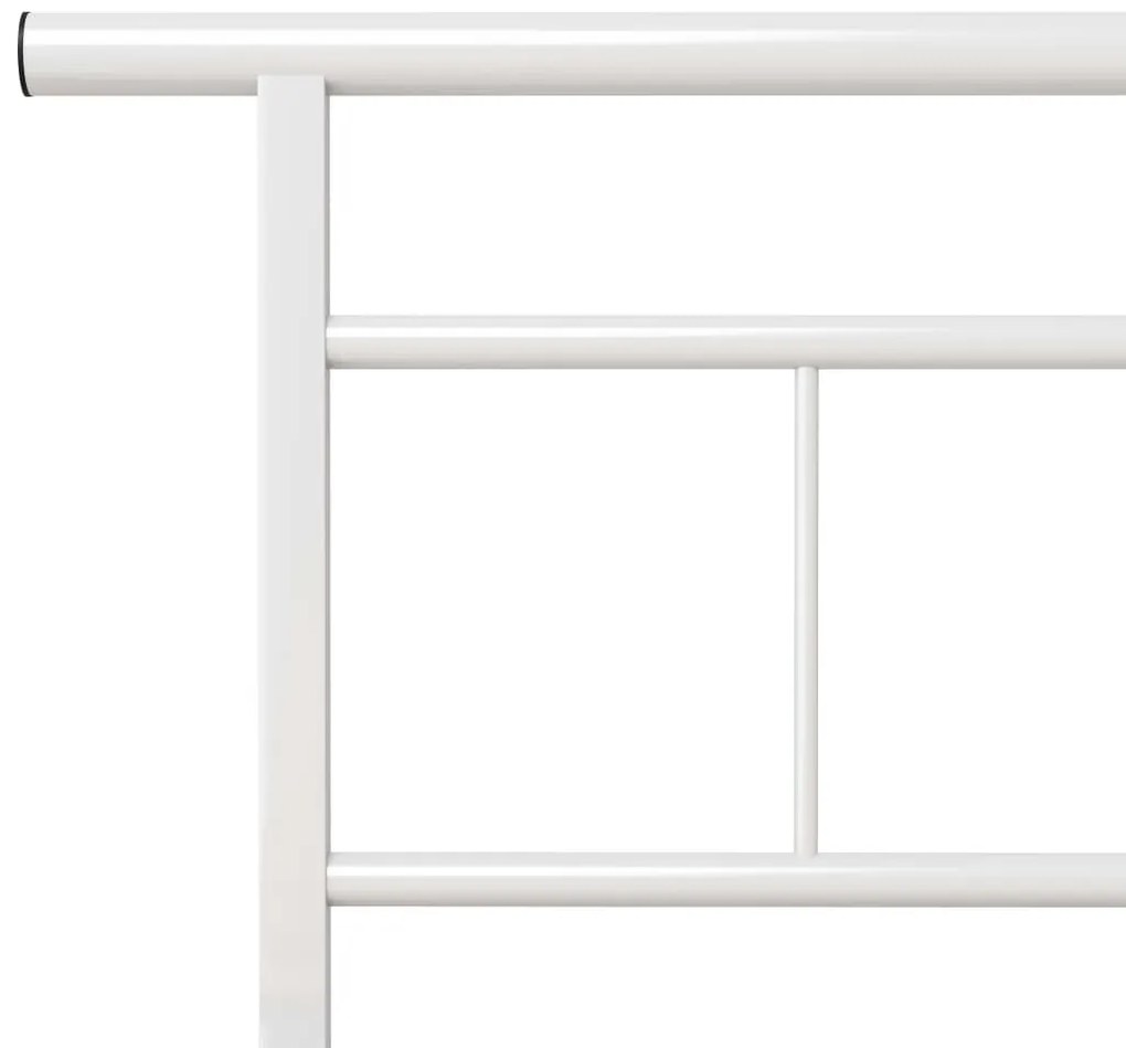 vidaXL Πλαίσιο Κρεβατιού Λευκό 120 x 200 εκ. Μεταλλικό