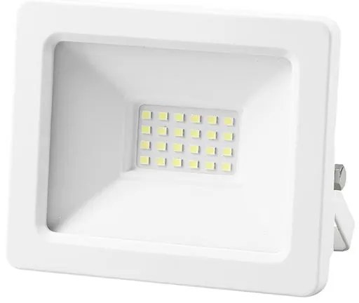 Adeleq Προβολέας LED-SMD 20W 230V 3000K IP65 Με 50cm Καλώδιο Λευκός 3-392000