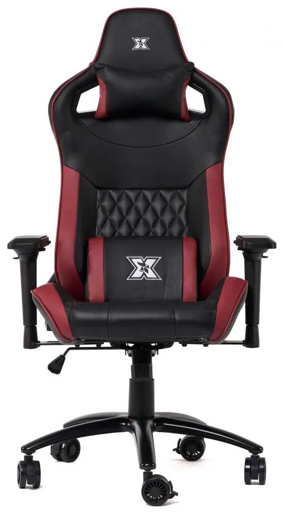 Serioux X-GC01-A4-B Theon Καρέκλα Gaming με Ρυθμιζόμενα Μπράτσα Black/Burgundy