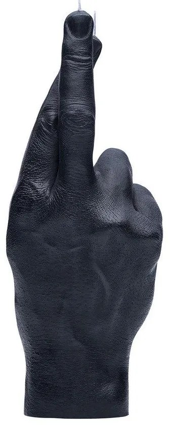 Κερί Χειρονομίας Crossed Finger 365gr 20x7x8cms Black Candle Hand Paraffin