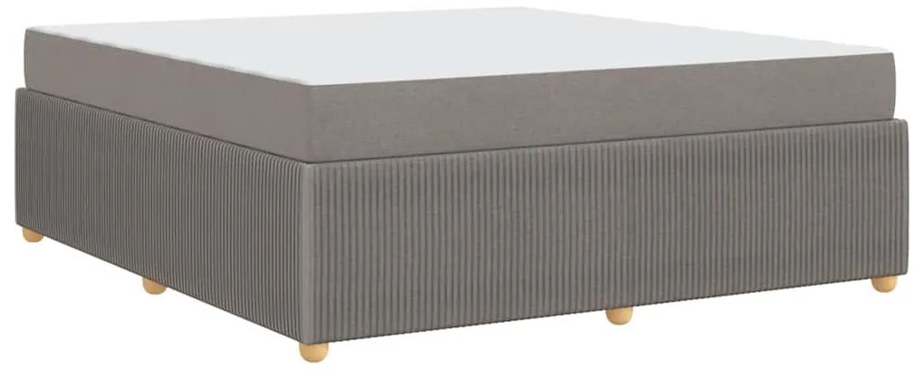 vidaXL Σκελετός κρεβατιού με στρώμα Taupe 180 x 200 cm ύφασμα