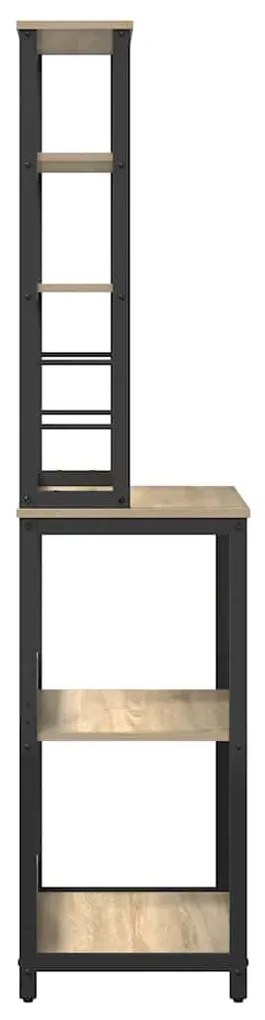 vidaXL Ράφι Κουζίνας Δρύς Sonoma 60 x 40 x 168 εκ Επεξεργασμένο ξύλο