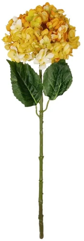 Τεχνητό Λουλούδι Hydrangea 21317 65cm Yellow GloboStar Ύφασμα