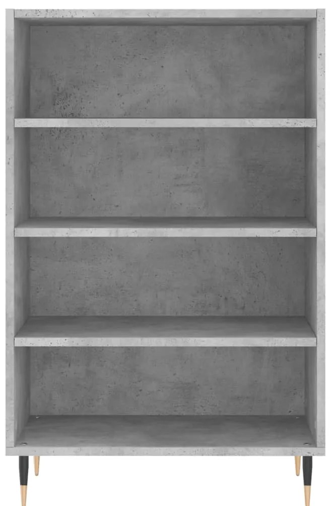 vidaXL Ραφιέρα Γκρι Σκυροδέματος 57 x 35 x 90 από Επεξεργασμένο Ξύλο