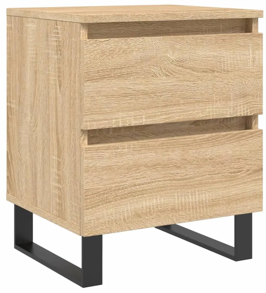 vidaXL Κομοδίνο Sonoma Δρυς 40 x 35 x 50 εκ. από Επεξεργ. Ξύλο