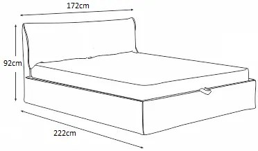 Κρεβάτι επενδυμένο BELLISSIMA 160x200 DIOMMI 45-037
