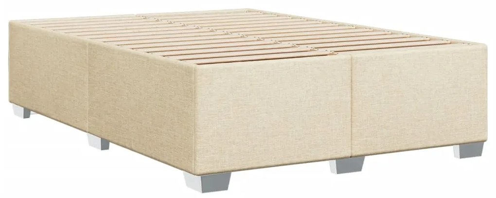 ΚΡΕΒΑΤΙ BOXSPRING ΜΕ ΣΤΡΩΜΑ ΚΡΕΜ 140X200 ΕΚ. ΥΦΑΣΜΑΤΙΝΟ 3285909