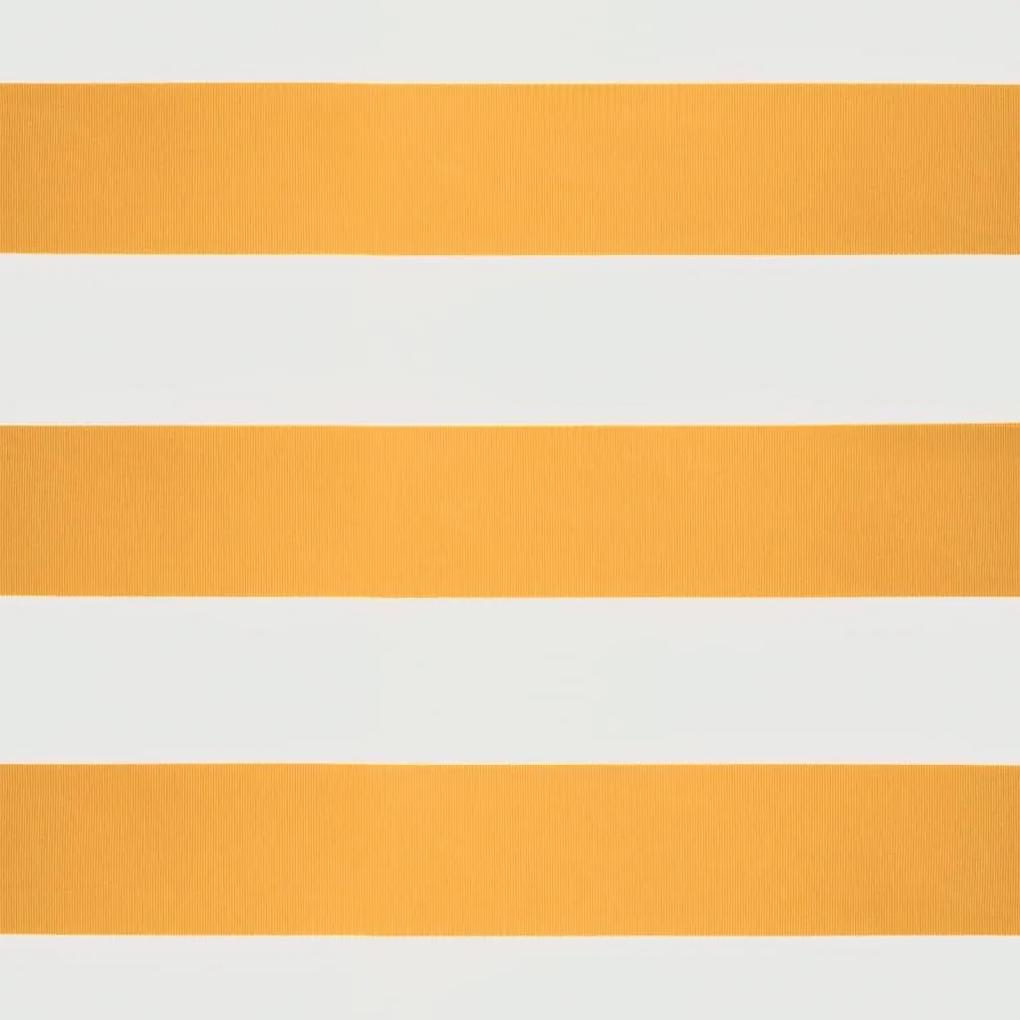 Τέντα Πτυσσόμενη Κίτρινη/Λευκή 3,5 x 2,5 μ. Ύφασμα / Αλουμίνιο - Κίτρινο