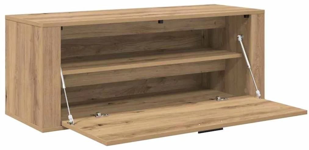 vidaXL Ντουλάπα Παπουτσιών με ράφι artisan δρυς 100 x 35 x 38 εκ.